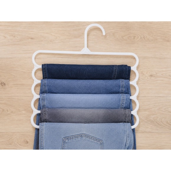 Other - Closet Organizer Hanger Set of 4 White Space Saving Multi Layer Pants